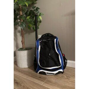 Youth Baseball Bag - Bat Backpack for Baseball, T-Ball & Softball Equipment